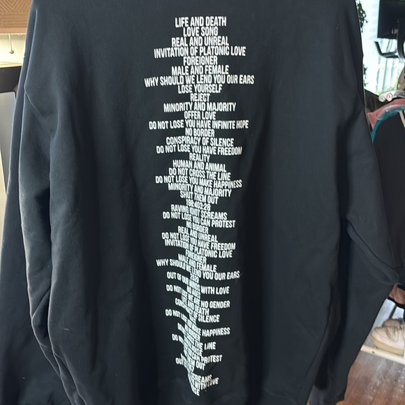 Christian Dada graphic print oversized hoodie, black size 46 - Picture 5 of 9